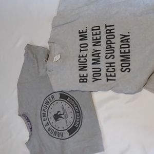 2 t shirts worn once